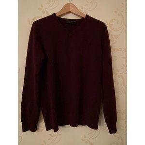 Small The Men's Store Bloomingdale's 100% Cashmere Burgundy Sweater